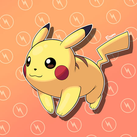 Thunderbolt Pikachu Thunderbolt Pikachu art from 2024